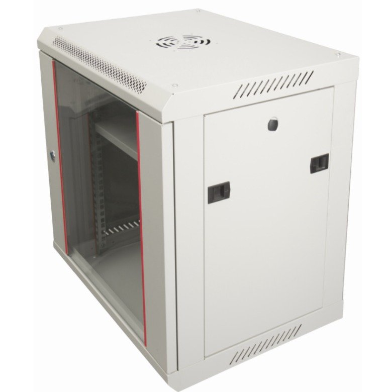 Dulap Rack 15U B-HIGH, 60cm adâncime, ușă sticlă