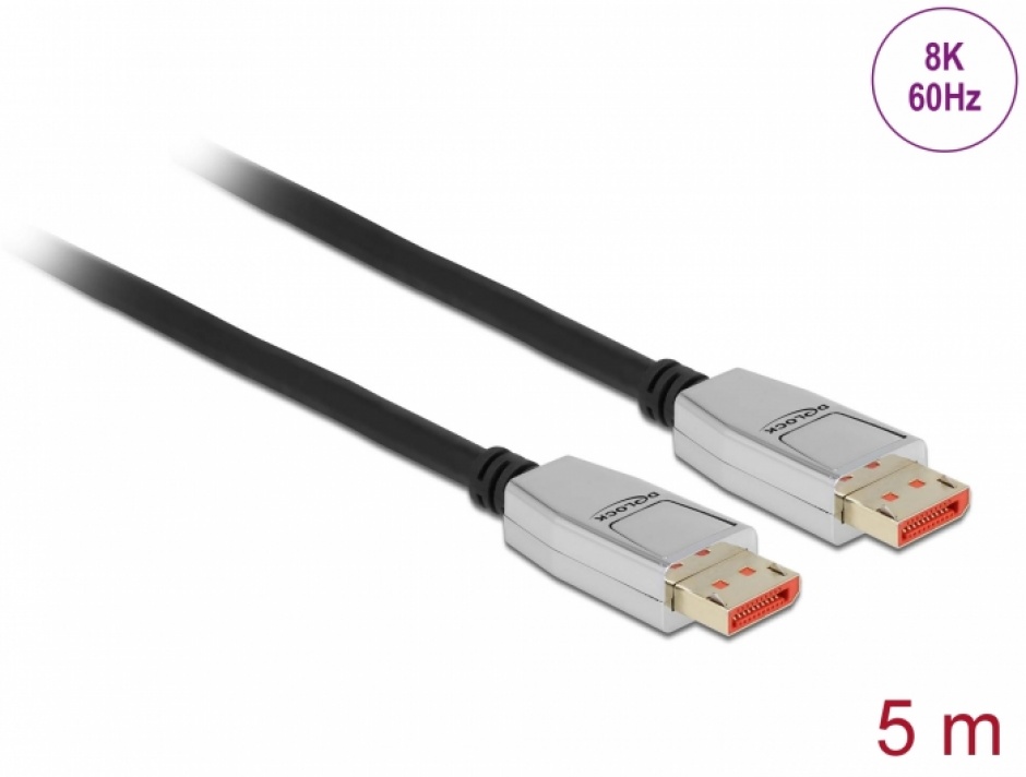 Cablu DisplayPort 8K Delock 5m, HDR, 4K240Hz