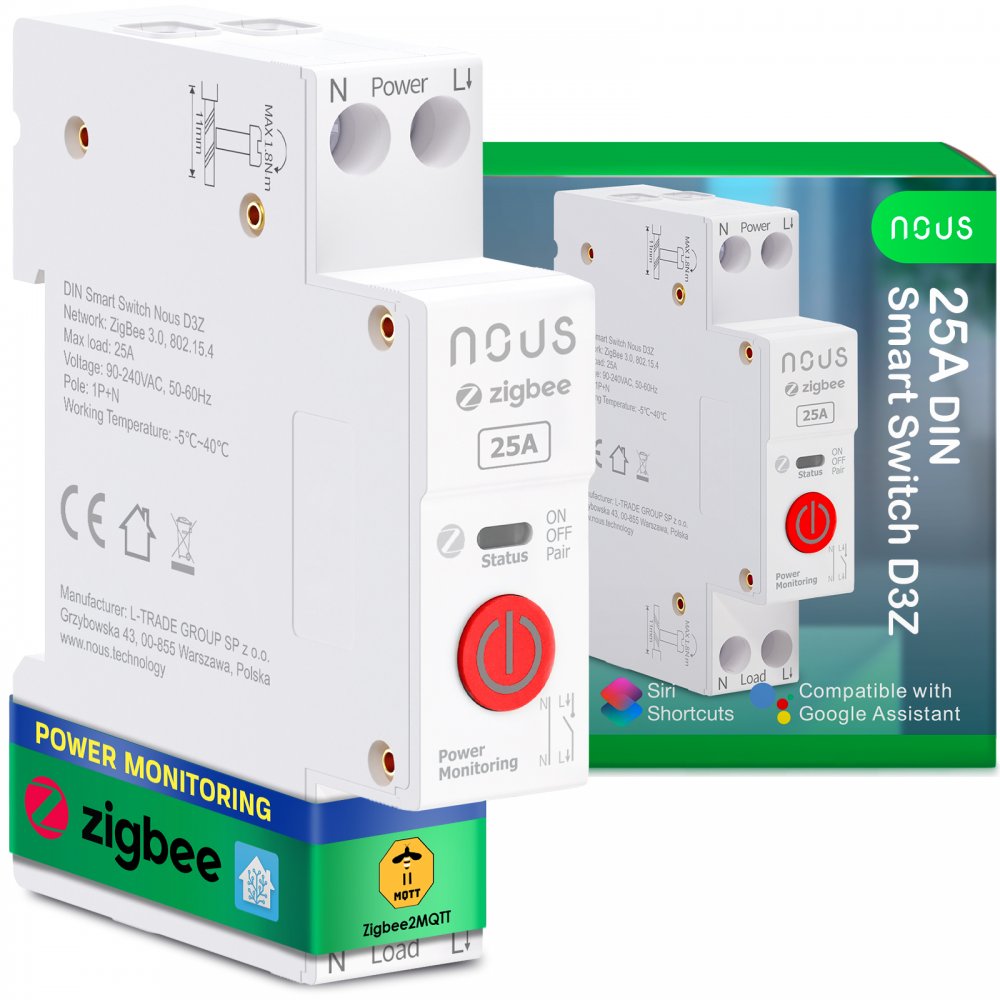 Siguranță Inteligentă Nous D3Z, Monitorizare Energie