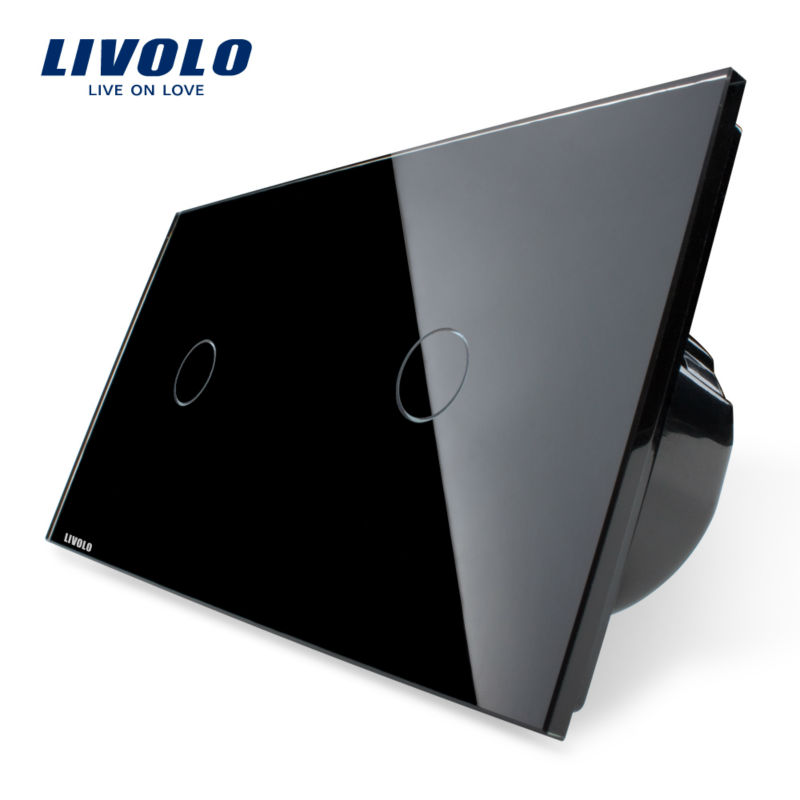 Intrerupator Touch Livolo Sticla, 2 Butoane - imagine 5