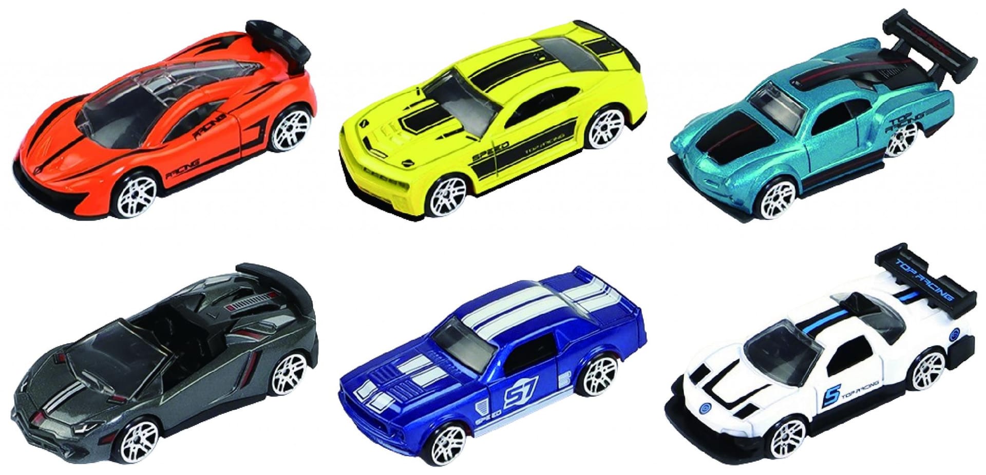 Set 6 Masini Curse Die Cast 1/64 - Cevodle, Metal Premium - imagine 2