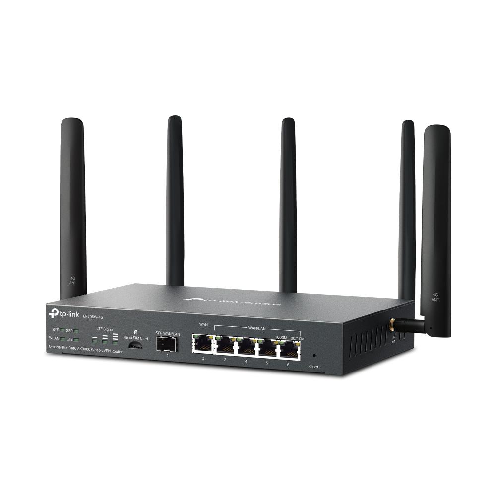 Router TP-Link ER706W-4G Omada Wi-Fi 6 VPN 4G+ Cat6 Gigabit - imagine 3