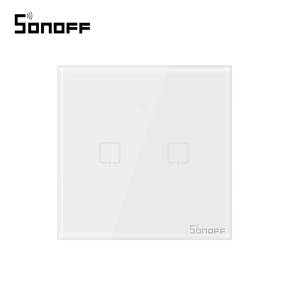 Sonoff T0EU2C - Intrerupator Dublu Touch Wi-Fi