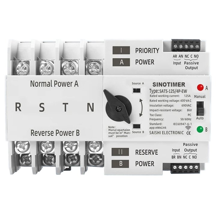 ATS Sinotimer WiFi 125A 4P Transfer Automat