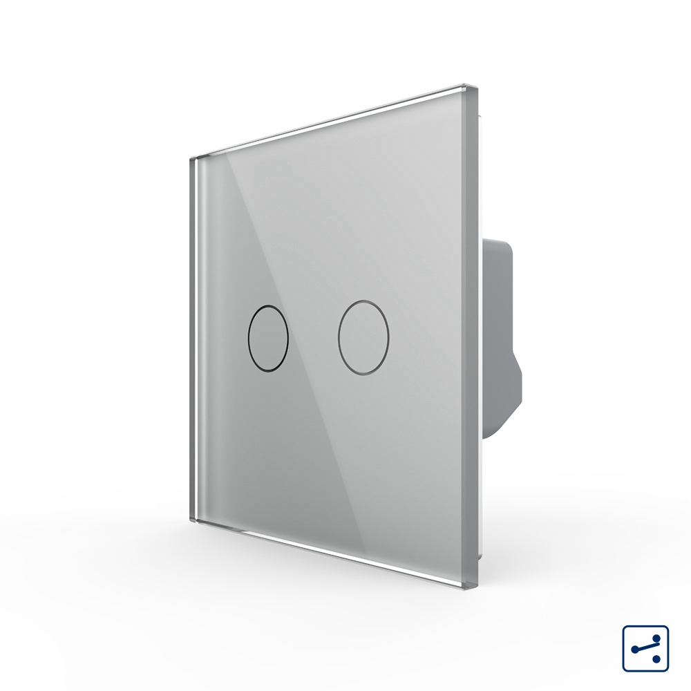 Intrerupator Dublu Touch Livolo Sticla - imagine 13