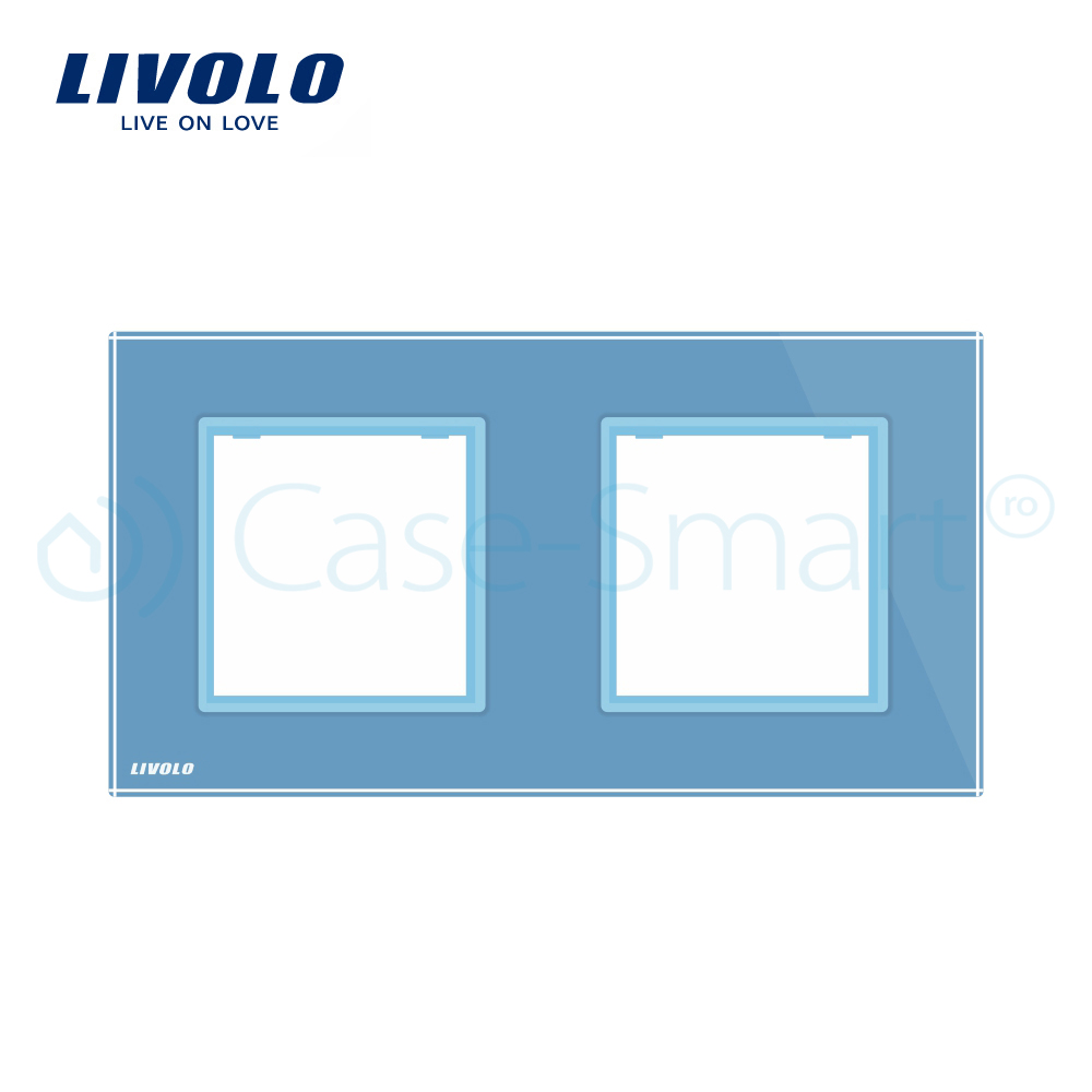 Ramă Priză Dublă Livolo, Sticlă Crystal - imagine 15