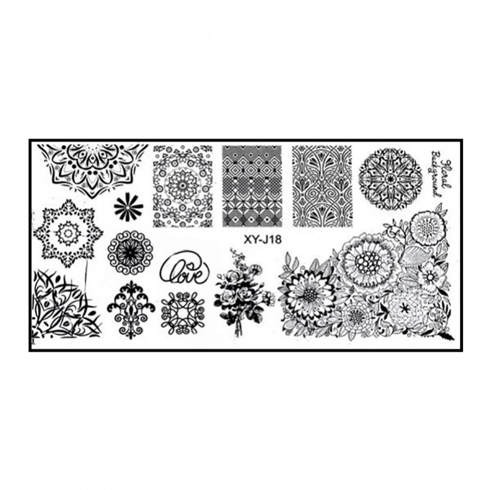 Matriță Unghii Mandala XY-J18 | Kitunghii