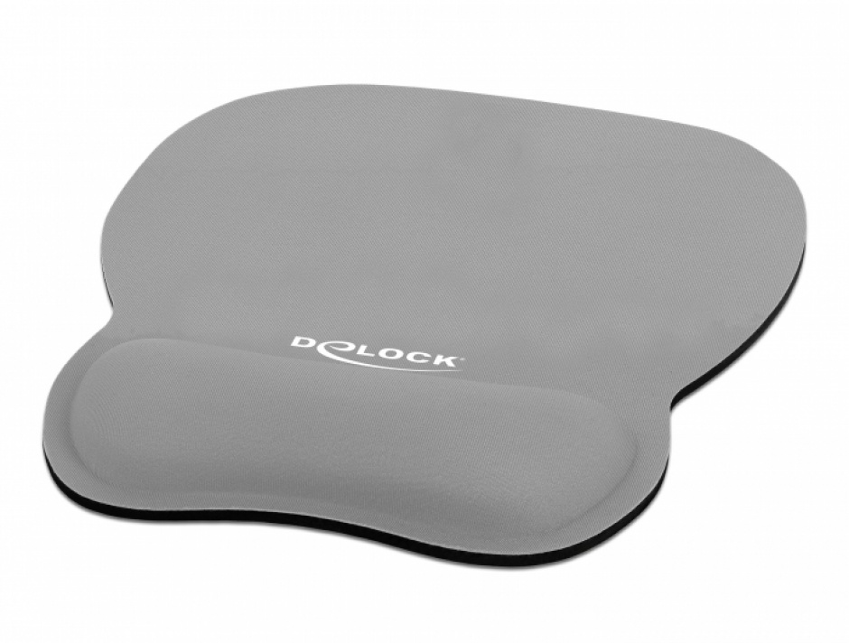 Mouse Pad Ergonomic Delock cu Suport, Gri