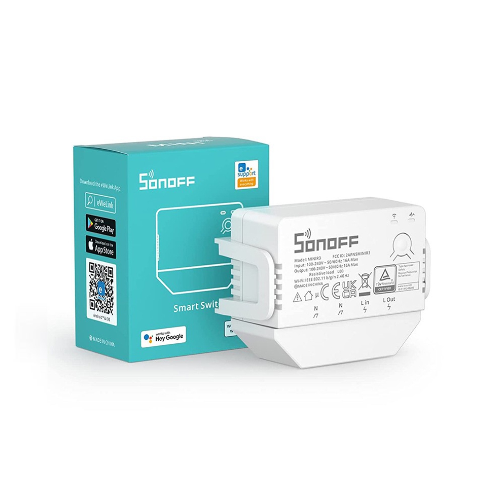 Releu Wi-Fi Sonoff Mini R3, Automatizare, Control Vocal - imagine 3