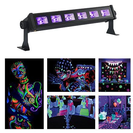 LED Bar UV 6x3W Ibiza Light - Efecte de Club