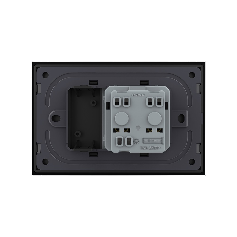 Priza Livolo cu Rama Sticlă 3M, Standard Italian - imagine 8