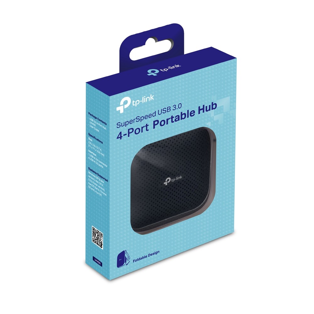 Hub USB TP-Link UH400, 4 Porturi USB 3.0, Negru - imagine 5