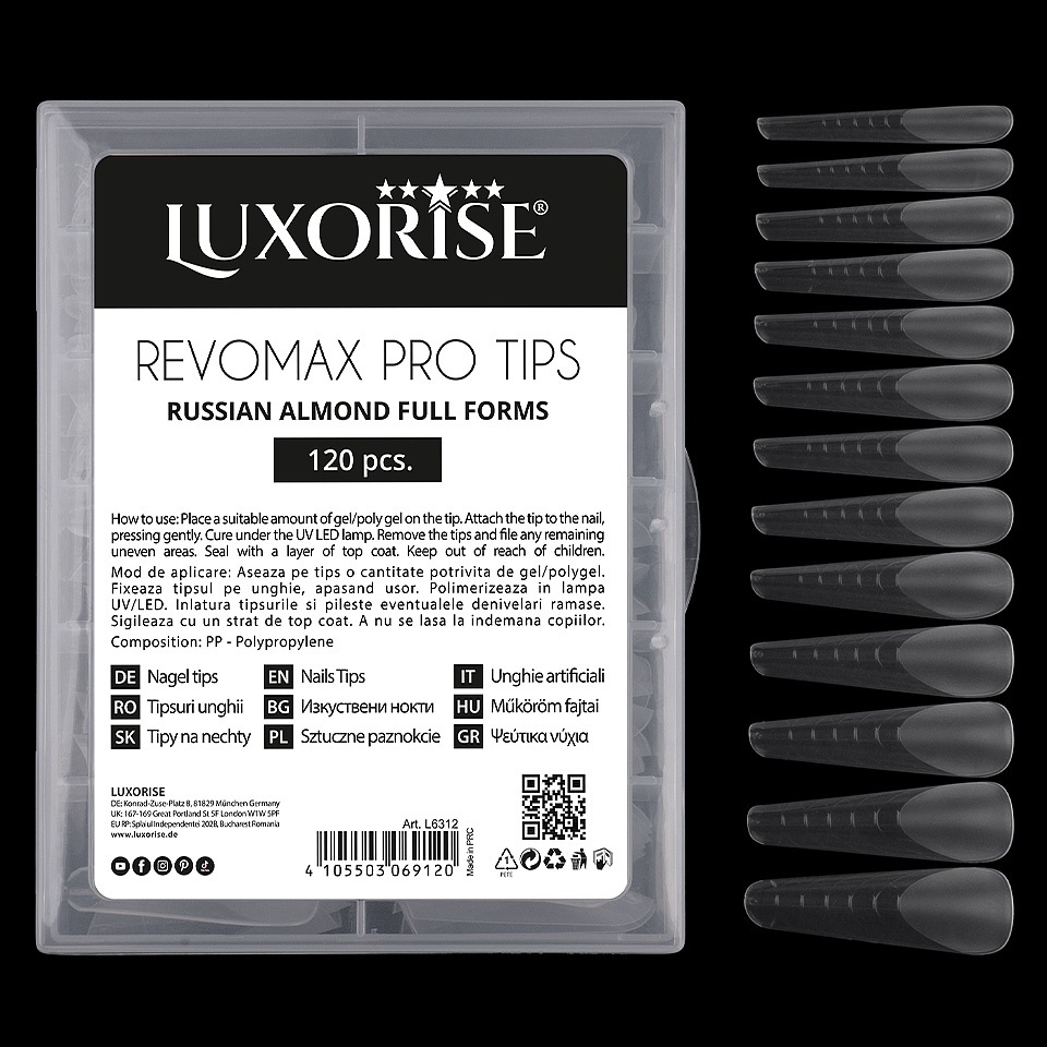 Tipsuri Reutilizabile Luxorise REVOMAX PRO, 120 buc