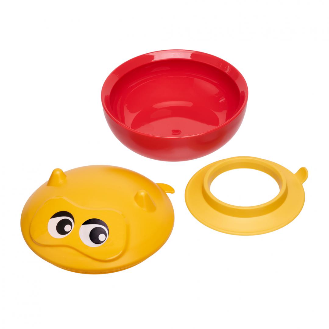 Bol U-GROW cu ventuză și capac 450 ml - Hranire Fără Frecare - imagine 3