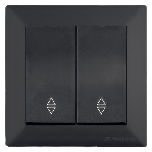 Comutator Cap-Scara Mutlusan Candela, Negru, 10A