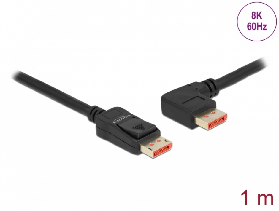 Cablu DisplayPort Delock 8K, 1m, HDR