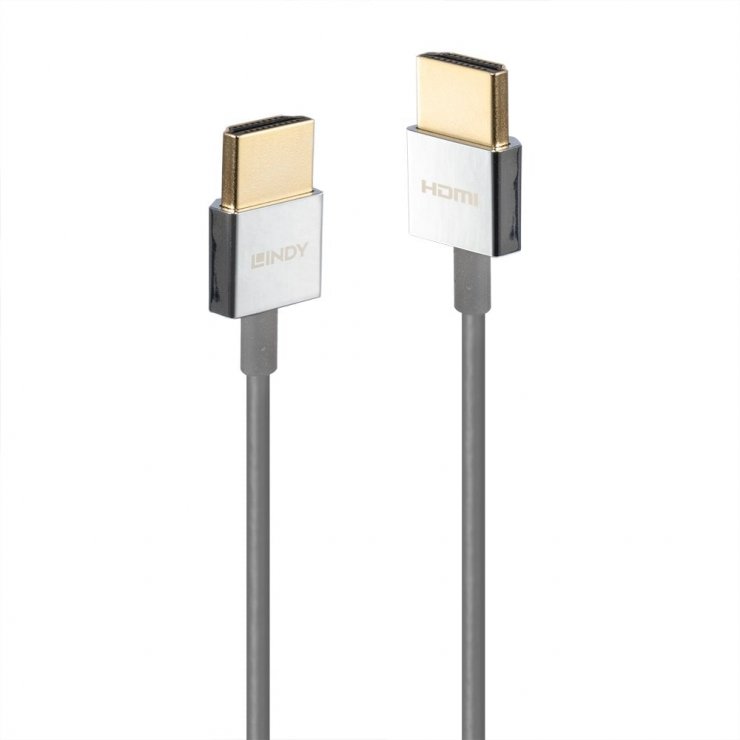 Cablu Lindy HDMI 8K Slim 0.5m Ultra Flexibil