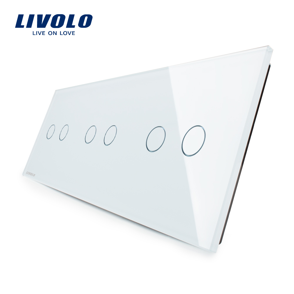 Panou Touch Livolo Sticlă, 3 Comenzi, LED - imagine 3