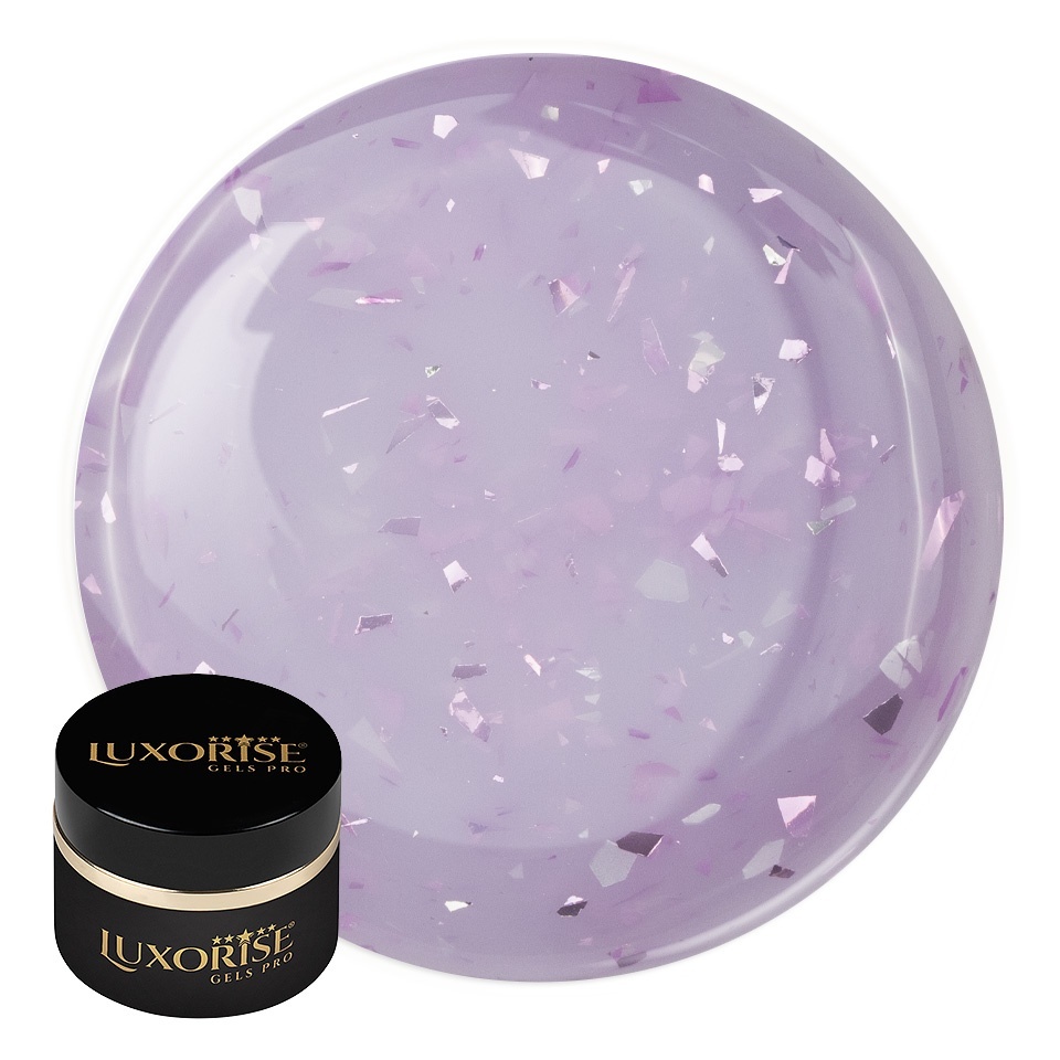 Gel UV Constructie Lilac Sparkle LUXORISE 15ml