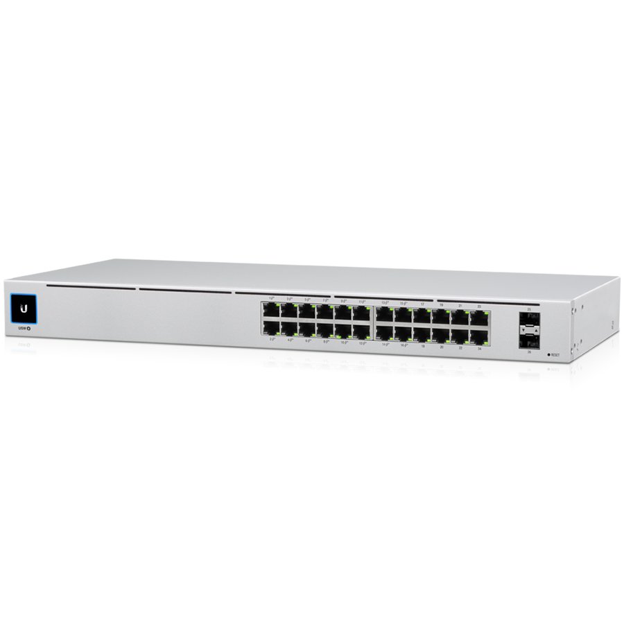 Switch Ubiquiti USW-24-POE | 24 Porturi Gigabit, 16 PoE+