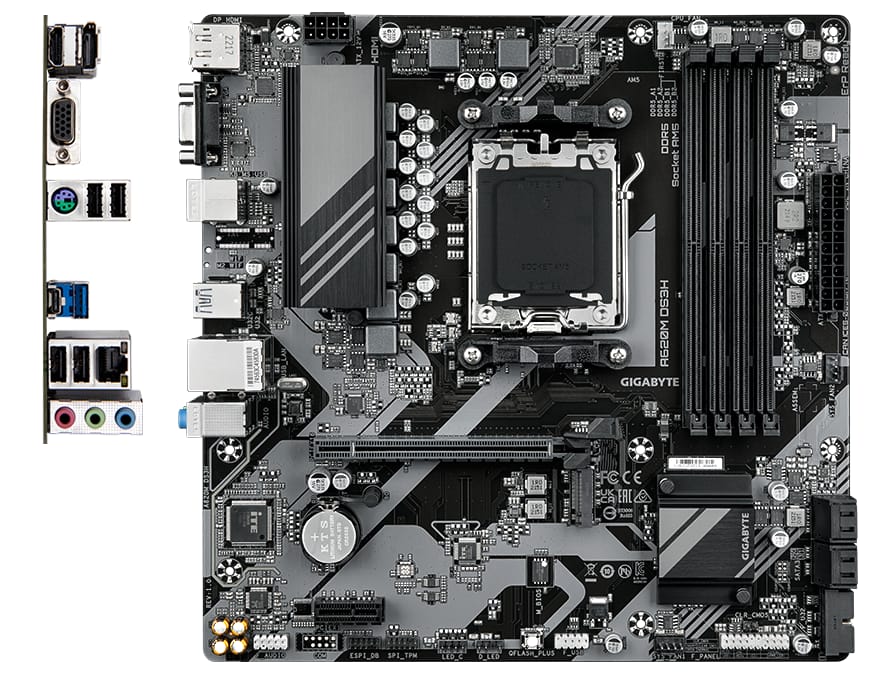 Placa de Baza Gigabyte A620M DS3H AM5 - Performanta DDR5 - imagine 4