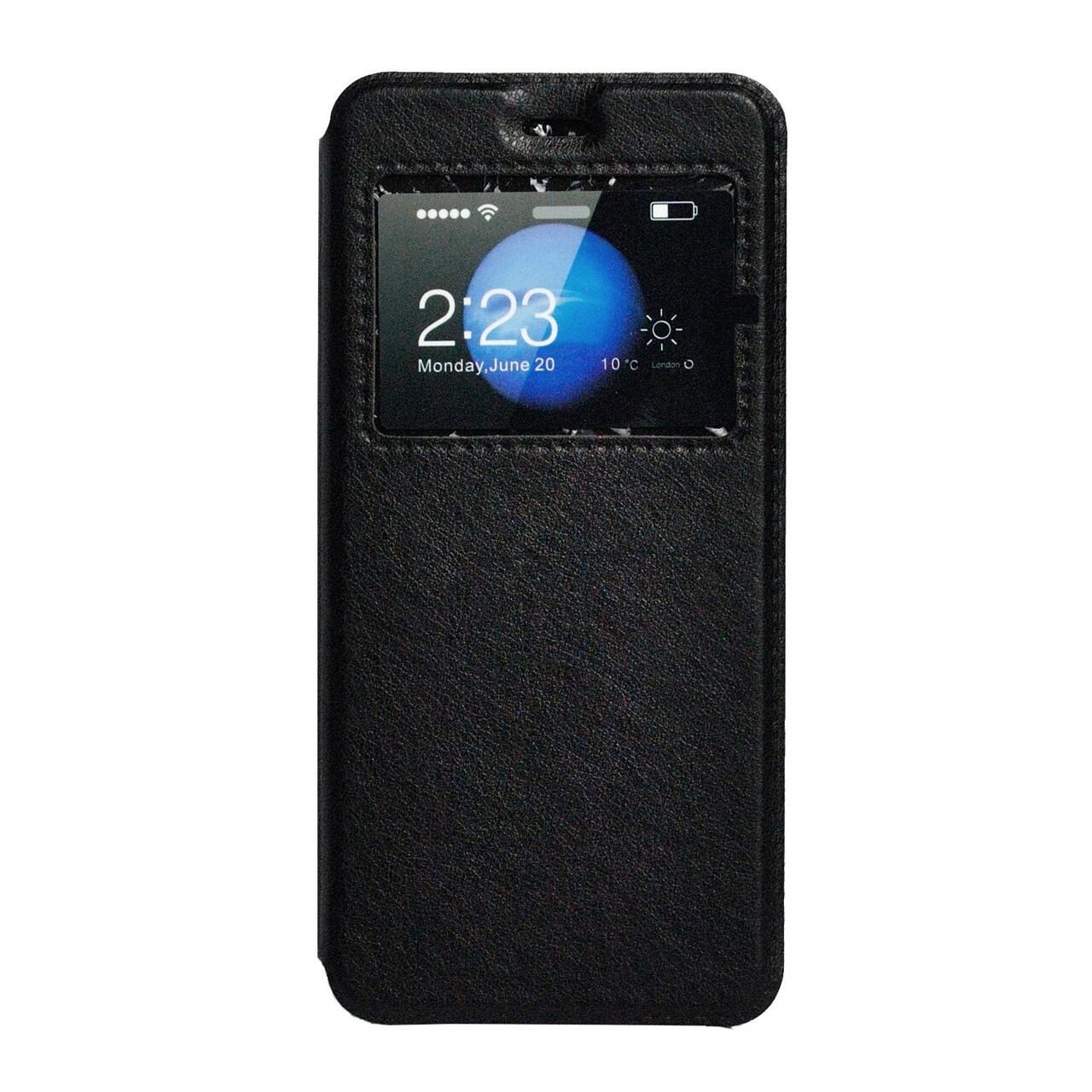 Husă Magnetică Spacer iPhone 7/8/SE2 - Negru, Tip Portofel