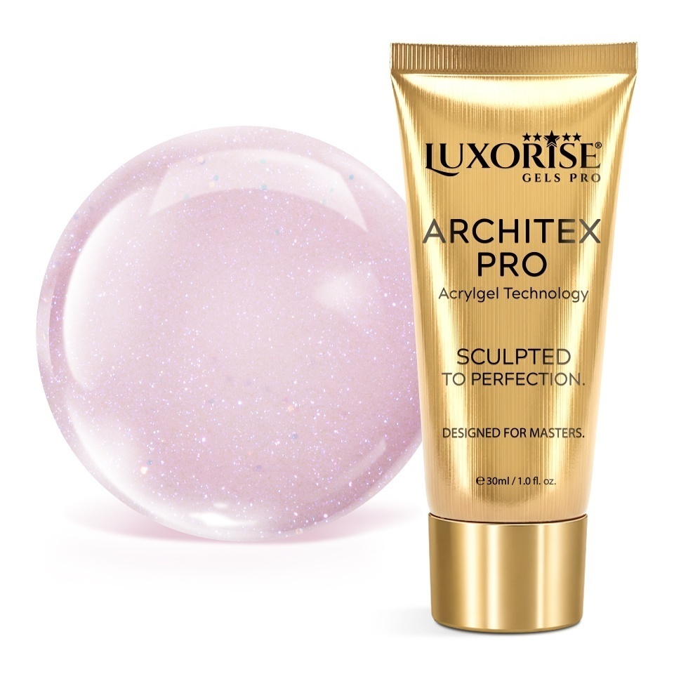 Polygel LUXORISE ARCHITEX PRO - Intense Elegance Collection, Rose Éclat, 30ml