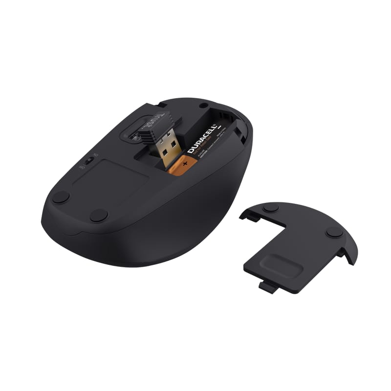 Geanta Laptop Trust Bologna 16" + Mouse Wireless Negru - imagine 16