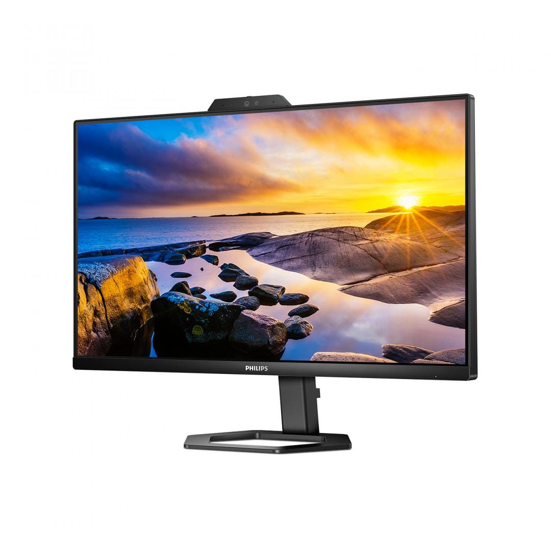 Monitor Philips 23.8" IPS cu Webcam USB-C Full HD Negru - imagine 8