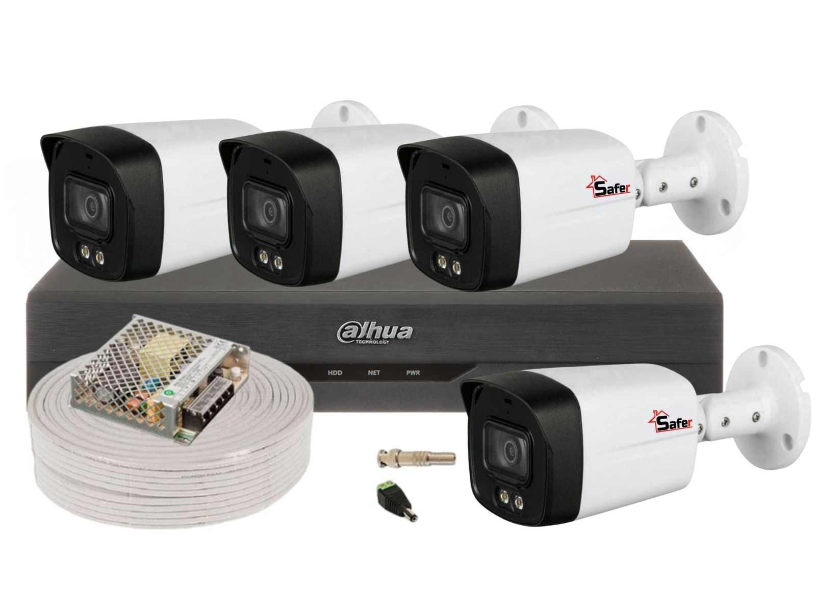 Kit Supraveghere Dahua 4 Camere 5MP Exterior