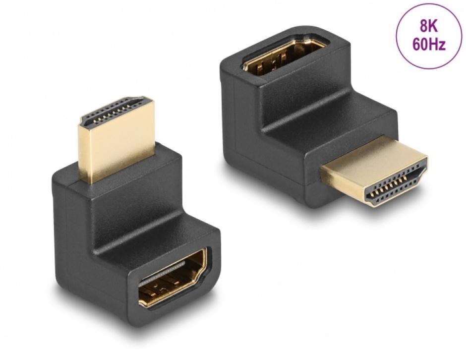 Adaptor HDMI 8K 90° Delock 66458