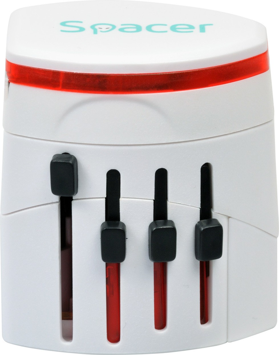 Adaptor Universal SPACER SPAD-UNIV Alb - 2 Porturi USB, Schuko