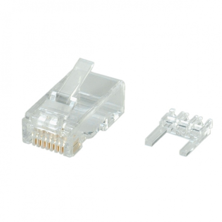 Set 10 Mufe RJ45 Cat6 Roline, pentru Fir Solid