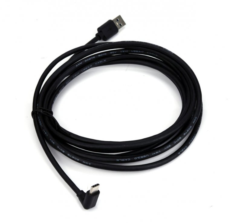Cablu USB-A 3.2 la USB-C Unghi 90°, 1m, OEM