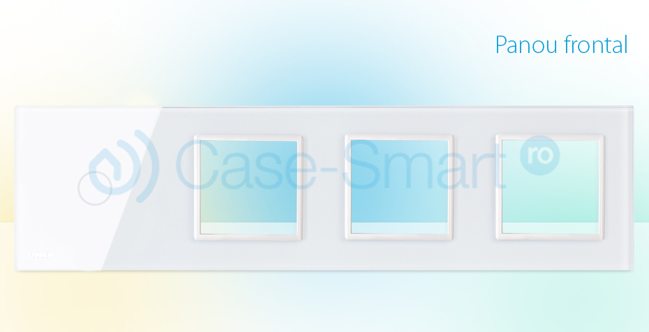 Rama Touch Livolo Sticlă + 3 Prize - imagine 3