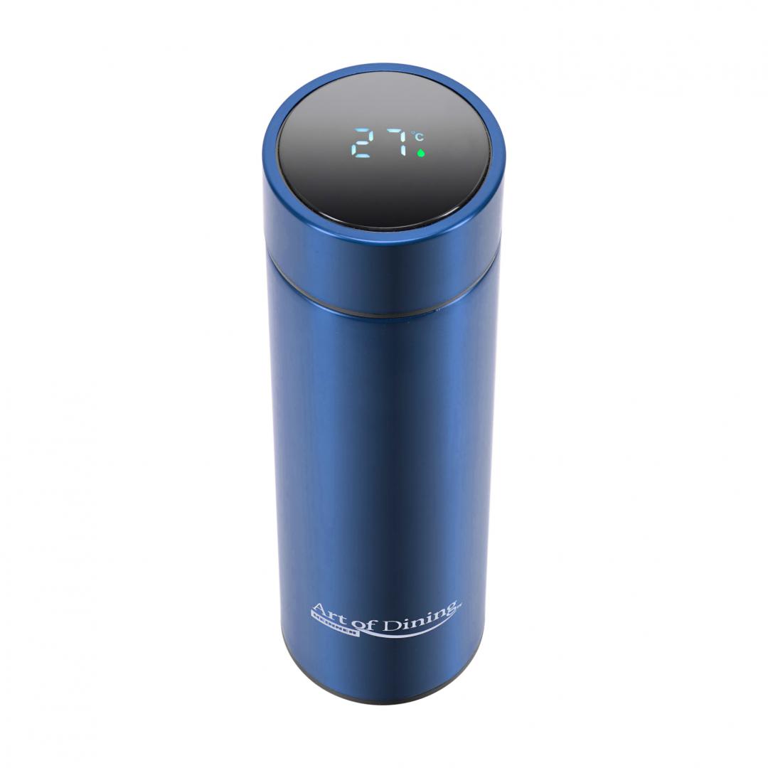 Termos Inox 450ml cu LED Temperatura Heinner Albastru