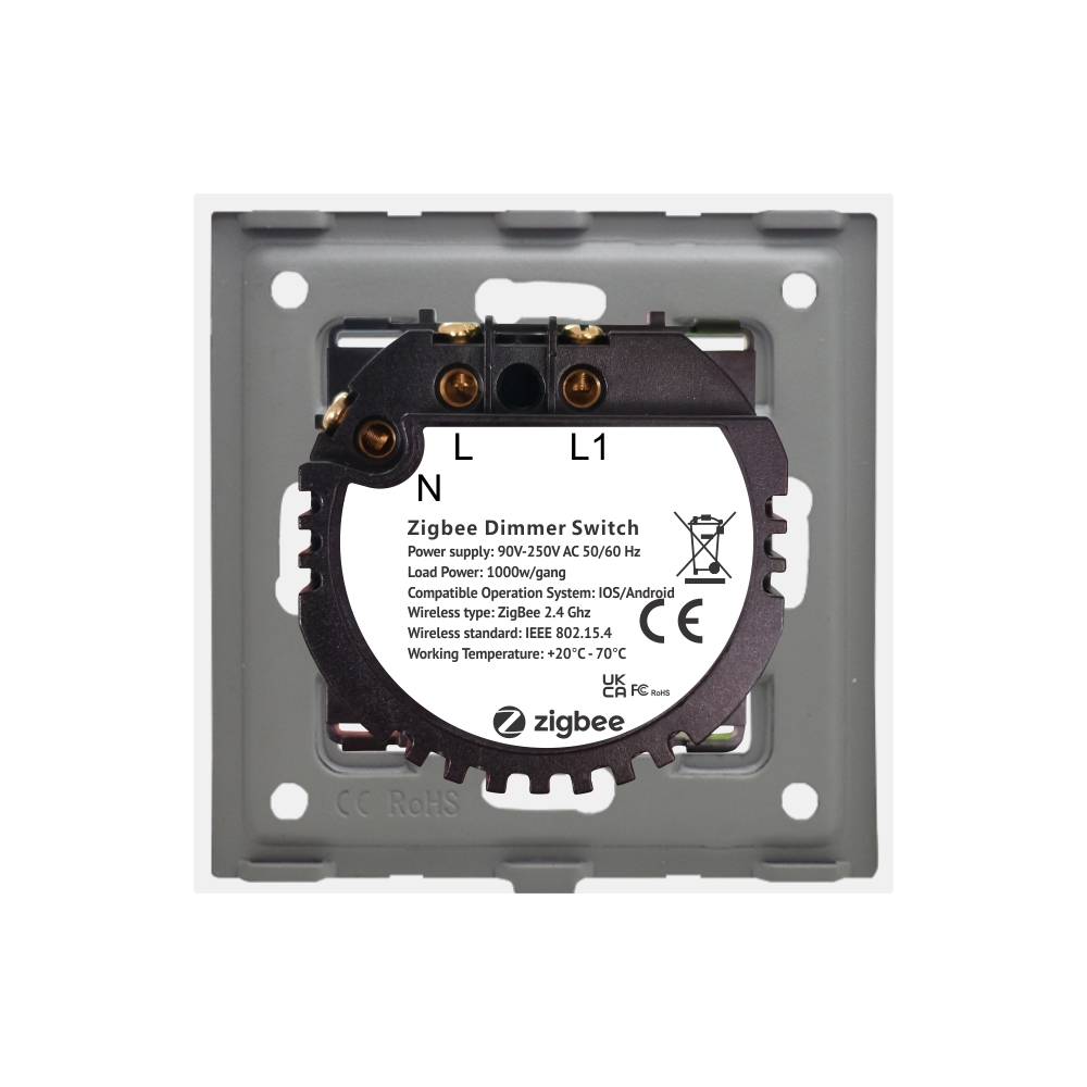Intrerupator Touch Zigbee Variator Sticla Luxion - imagine 4