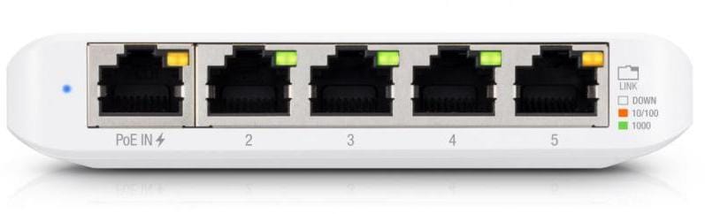 Switch Ubiquiti USW-FLEX-MINI-EU 5x Gigabit Managed PoE+ - imagine 2