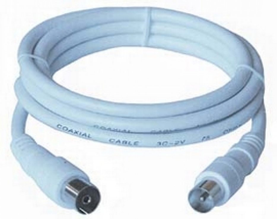 Cablu Antena Coaxial 15m Alb 75 Ohm
