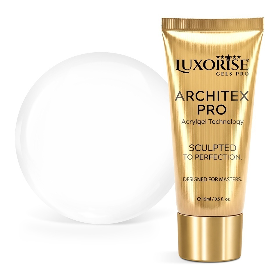 Polygel LUXORISE ARCHITEX PRO - Pure Perfection Collection, Pure White, 15ml