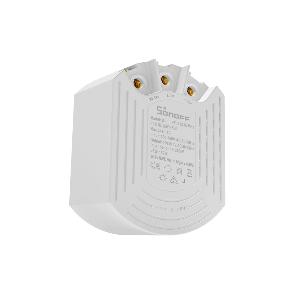 Sonoff D1 Dimmer WiFi Control Voce - imagine 3
