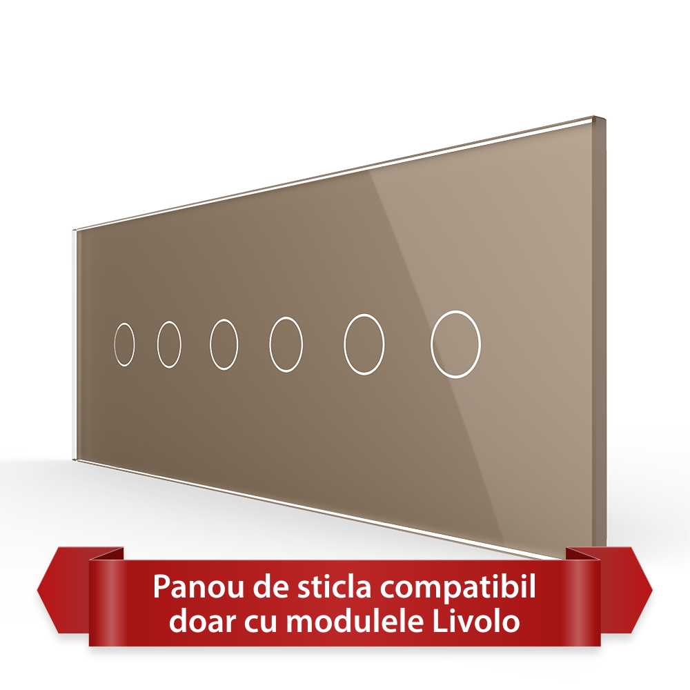 Panou Touch LIVOLO Sticla, 6 Butoane - imagine 9