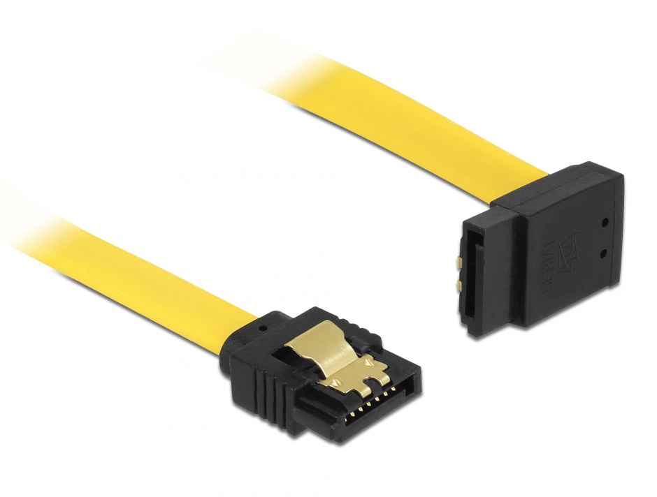 Cablu SATA III 6Gb/s 50cm cu Fixare Delock 82810