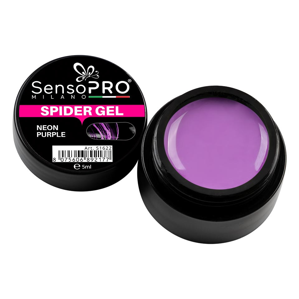 Spider Gel SensoPRO Neon Purple | Manichiură Precisă