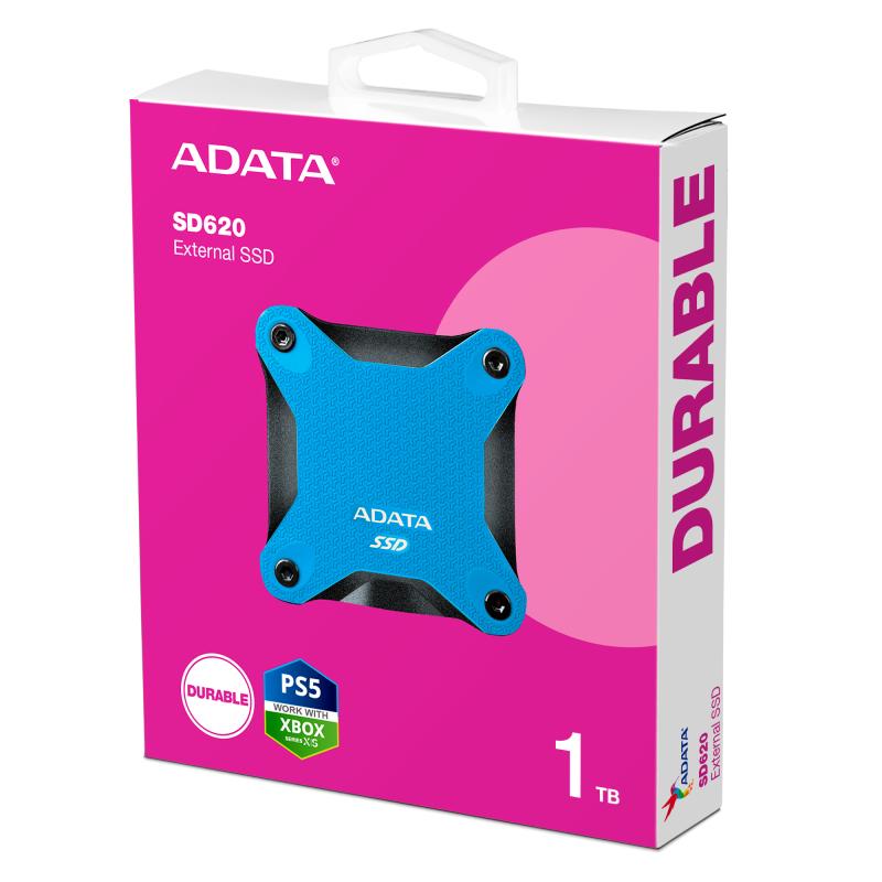 SSD Extern Adata SD620 1TB USB 3.2 520MB/s Albastru - imagine 9