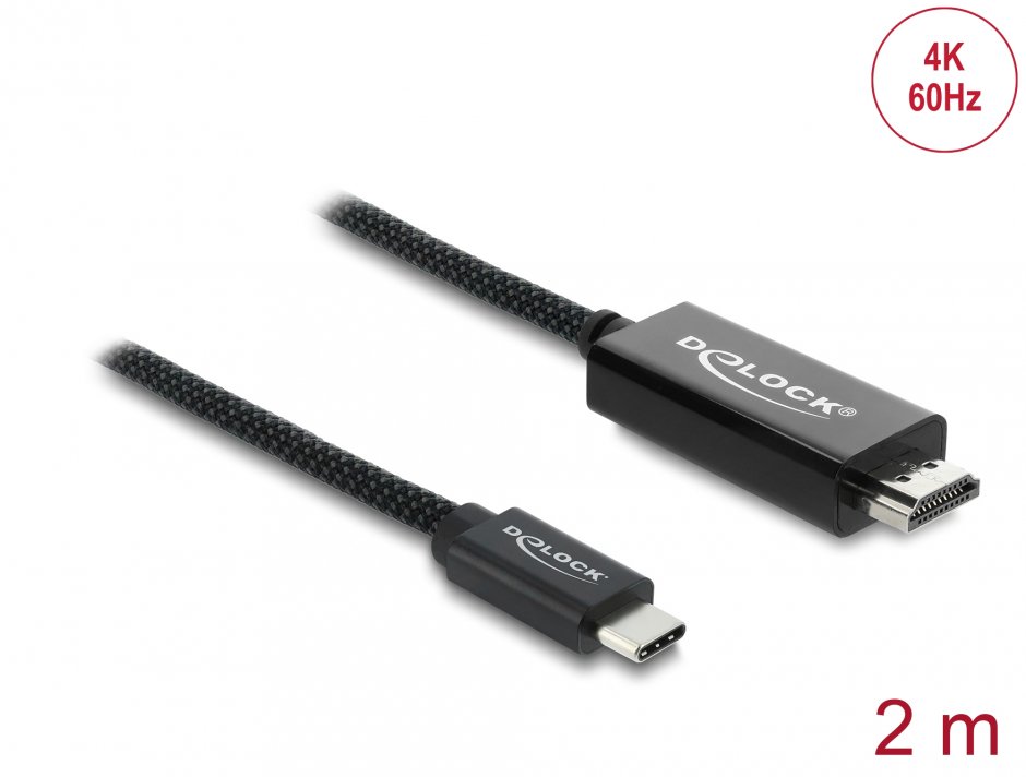Delock Cablu USB-C la HDMI 4K 2m