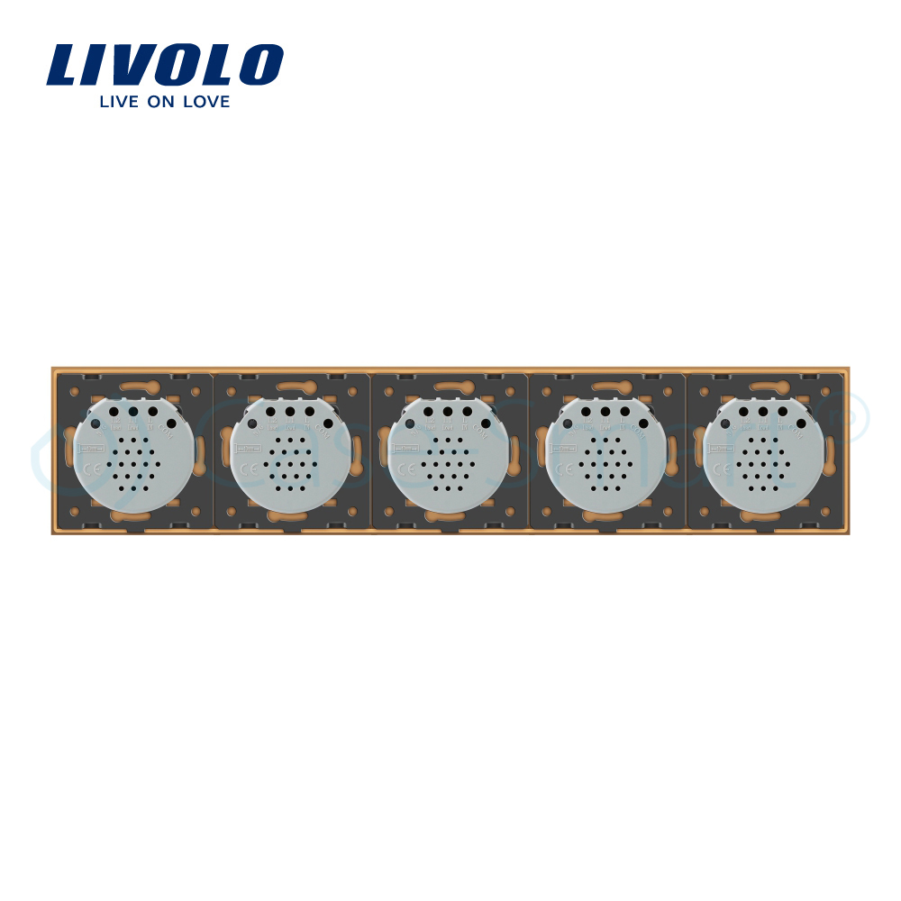 Intrerupator Touch Livolo, 5 Căi, Sticlă, LED - imagine 10