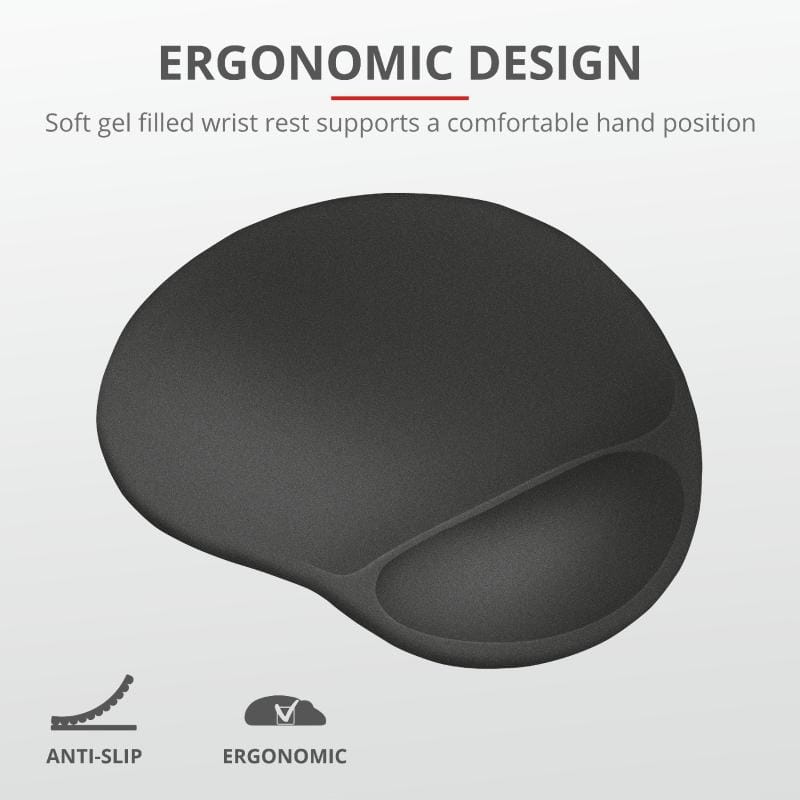 Mouse Pad Trust Bigfoot XL cu Suport Gel - Negru, 295x255mm - imagine 8