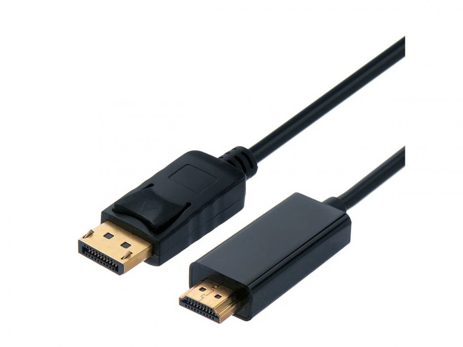 Cablu DisplayPort la HDMI 3m Full HD Negru
