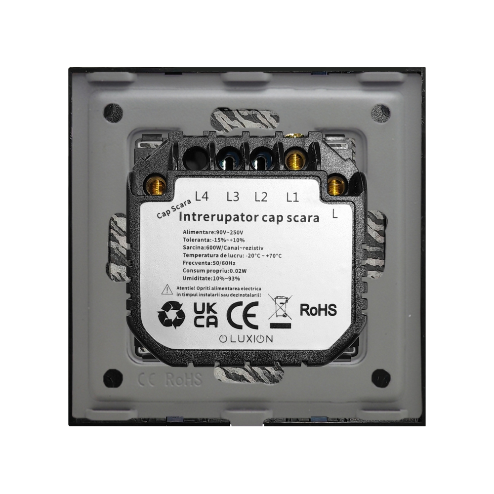 Întrerupător Touch Marmură Luxion, Cap Scară, Design Premium - imagine 8